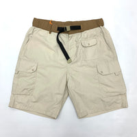 Men's Summer Wide-Leg Shorts American 3D Pockets Outdoor Quick-Dry Checkered Loose Fit Multi-Pocket Mid-Length Cargo Work Pants