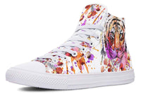 Printed Couple High-top Canvas Shoes