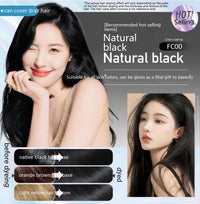 Hair Dye Dark Brown Easy To Comb Color Female Bubble Plant Natural Non-stimulation
