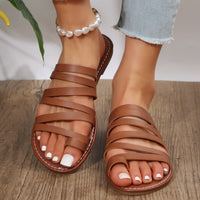 Flat Sandals Women's Solid Color Trend