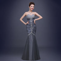 Ladies fishtail long evening dress