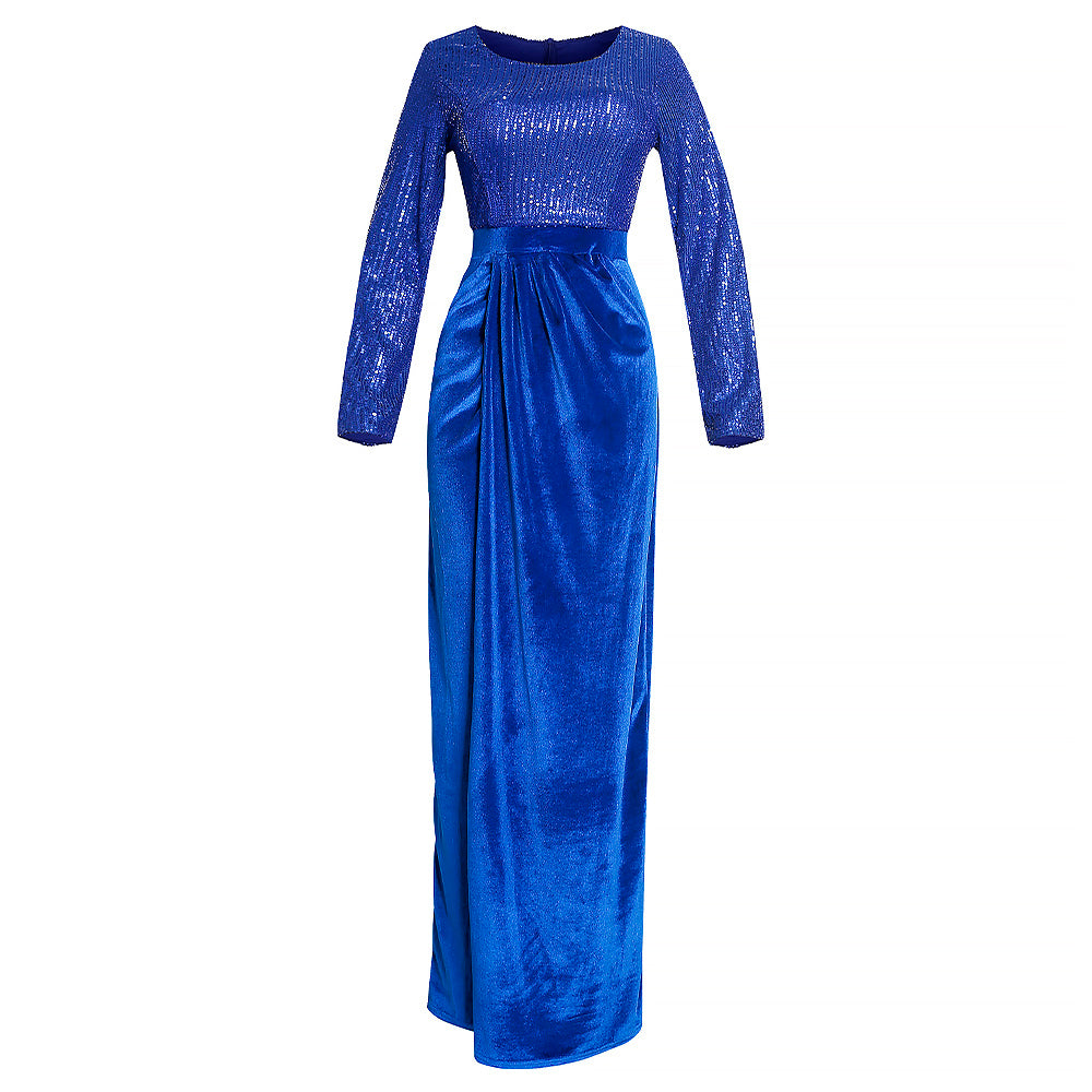 New African Sequined Banquet Evening Dress