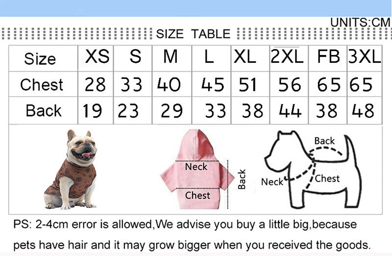 Printed Pet Vest Letters Printed Dog Clothes