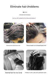 Hair Dye Dark Brown Easy To Comb Color Female Bubble Plant Natural Non-stimulation