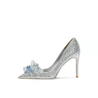 New Women's Wedding Dress French Crystal Shoes
