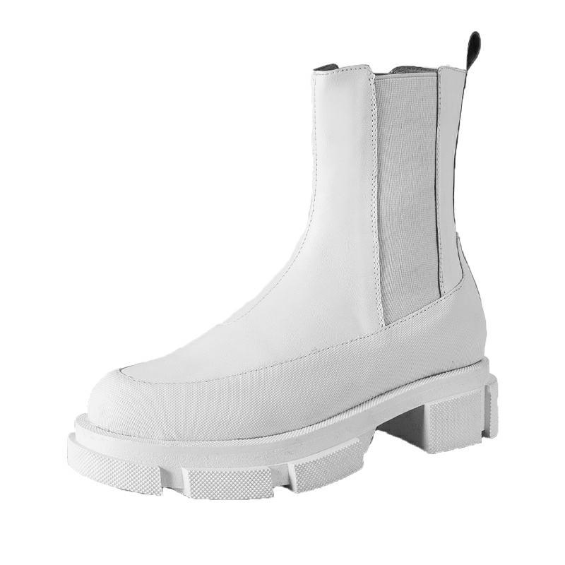 Short Boots Plus Velvet Martin Boots Female British Style Thick Bottom