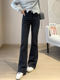 Goddess Long Legs Bootcut Trousers High Waist Slimming Slim Micro Elastic Small Horn