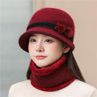 Knitted Rabbit Wool Old Lady Hat