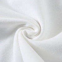 Heavy T-shirt Pure Cotton White 350 Cotton Thickened Thread Neckline Short Sleeve