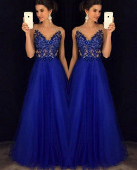 Dress Backless Beaded Ball Elegant Long Dress Blue Chiffon Dress Spot