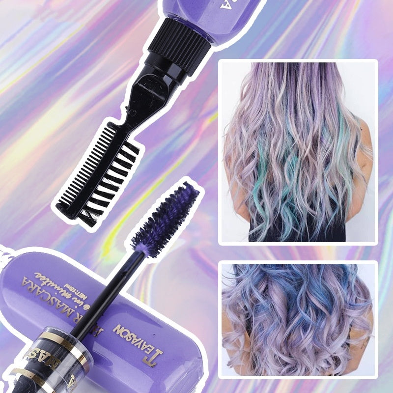 Popular Ear Hanging Highlight Disposable Hair Dye Gradient Color Grandma Gray Blue Purple White Green