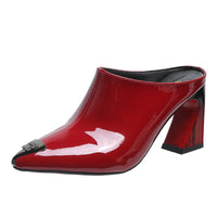Closed Toe High Heels Women's Fashion Casual Graceful And Fashionable