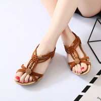 Beaded Weave Roman Sandals