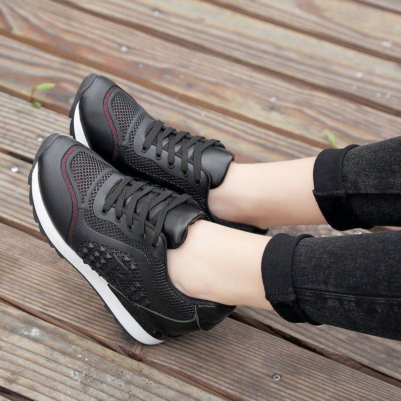 Net red increased casual white shoes