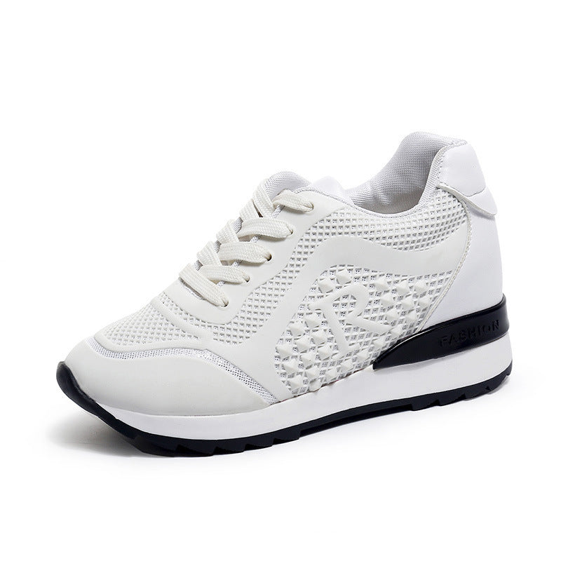Net red increased casual white shoes