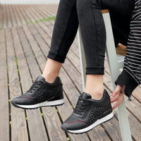 Net red increased casual white shoes