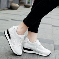 Net red increased casual white shoes