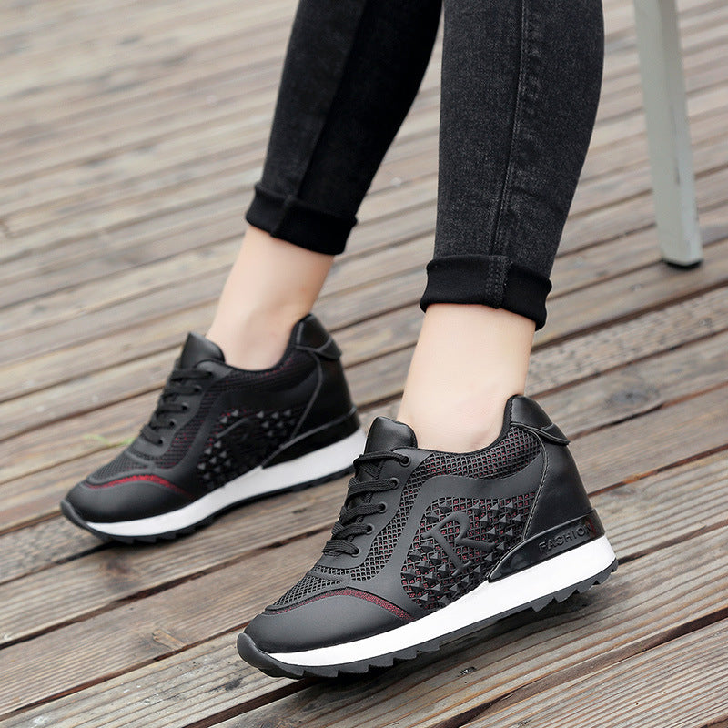 Net red increased casual white shoes