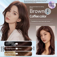 Hair Dye Dark Brown Easy To Comb Color Female Bubble Plant Natural Non-stimulation
