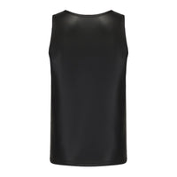 Simple U-neck Tight Slimming Glossy Off-the-shoulder Vest