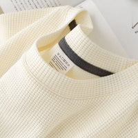 Waffle Men's Casual Half-sleeve Summer Wear