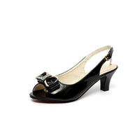 Women's Casual Peep Toe Plus Size Shoes With Buckle