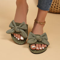 Soft Bottom Outdoor Women's Sandals With Bowknot