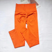 Seamless Sport Yoga High Waist Pants Leggings Sport See Through Yoga Gym Running Quick Dry Pants Scrunch Butt Pants