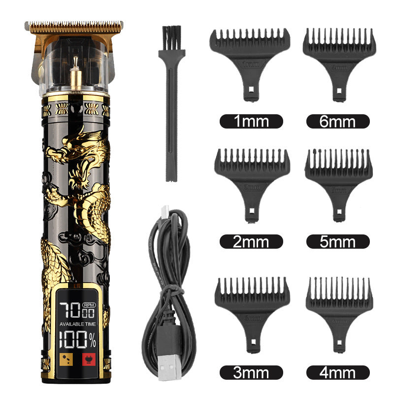 Hair Clipper Electric Electrical Hair Cutter Retro Oil Head Engraving