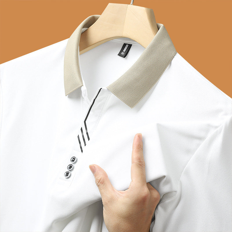Men's Short-sleeved T-shirt Lapel Polo Shirt