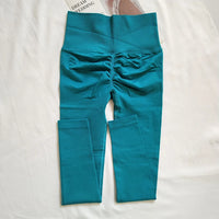 Seamless Sport Yoga High Waist Pants Leggings Sport See Through Yoga Gym Running Quick Dry Pants Scrunch Butt Pants