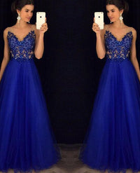 Dress Backless Beaded Ball Elegant Long Dress Blue Chiffon Dress Spot