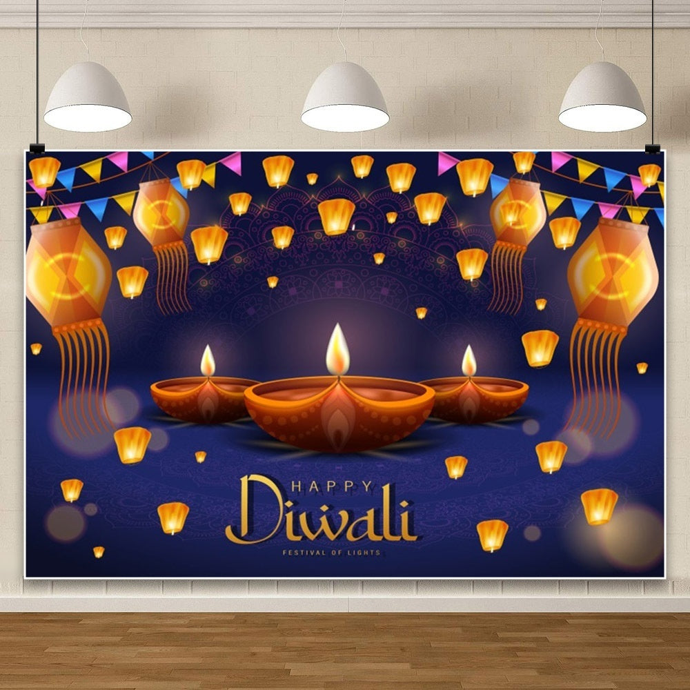 Hanukkah Diklight Festival Scene Atmosphere Photo Material Photographic Background Cloth