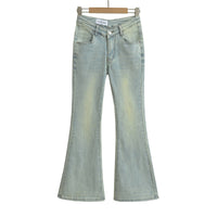 Fuli Washed Nostalgic Skinny Jeans For Women