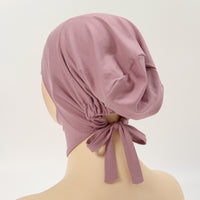 Milk Silk Elastic Sleeve Neck Solid Color Base Small Hat