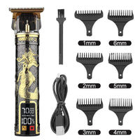 Hair Clipper Electric Electrical Hair Cutter Retro Oil Head Engraving