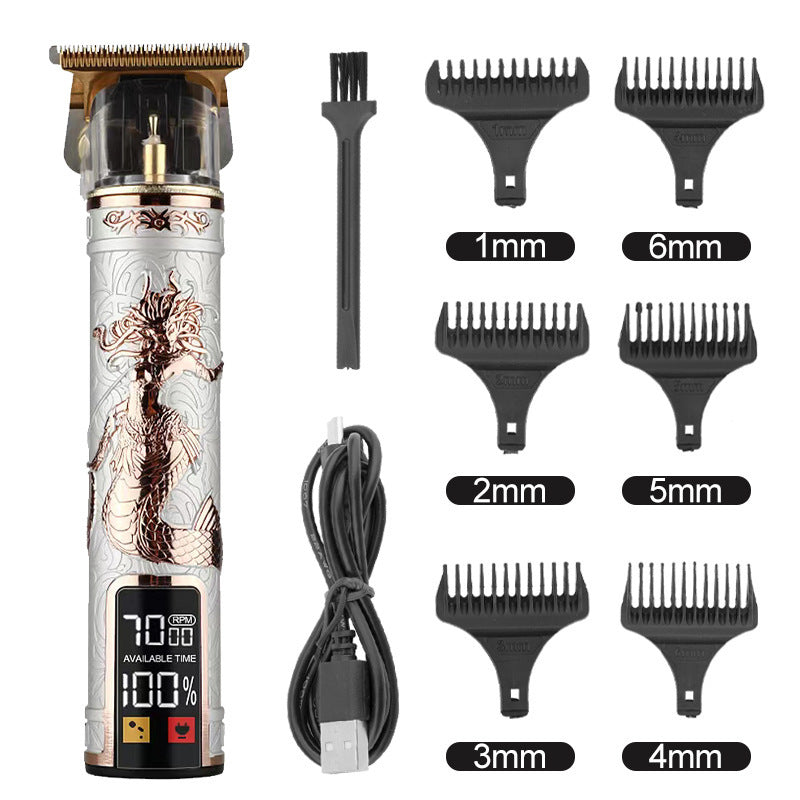 Hair Clipper Electric Electrical Hair Cutter Retro Oil Head Engraving