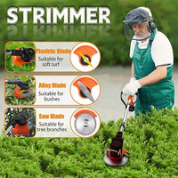 Electric Cordless Lawn Mower With Wheels For Cross Grass Trimming, Household Weeding Machine
