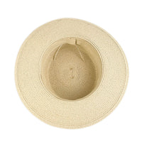 21 Color Square Buckle Dome Panama Lafite Flat Straw Hat