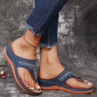 Plus Size Women's Shoes Rhinestone Wedge Slippers