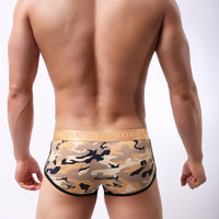 Men's Classic Camouflage Series Silky High Elastic Fashion Boxer Briefs