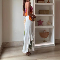 Women's Sexy One-shoulder Super Long Suspender Skirt