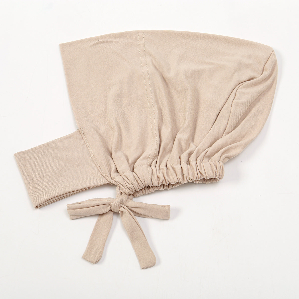Milk Silk Elastic Sleeve Neck Solid Color Base Small Hat