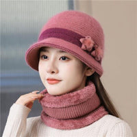 Knitted Rabbit Wool Old Lady Hat