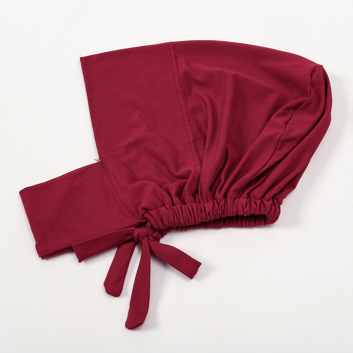 Milk Silk Elastic Sleeve Neck Solid Color Base Small Hat