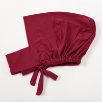 Milk Silk Elastic Sleeve Neck Solid Color Base Small Hat