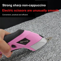 Electric Fabric Scissors Box Cutter USB Cordless Shears Cutt