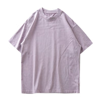 Washed And Worn Heavy Cotton T-shirt Men's Short Sleeve