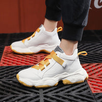 Thick bottom round-top canvas sneakers
