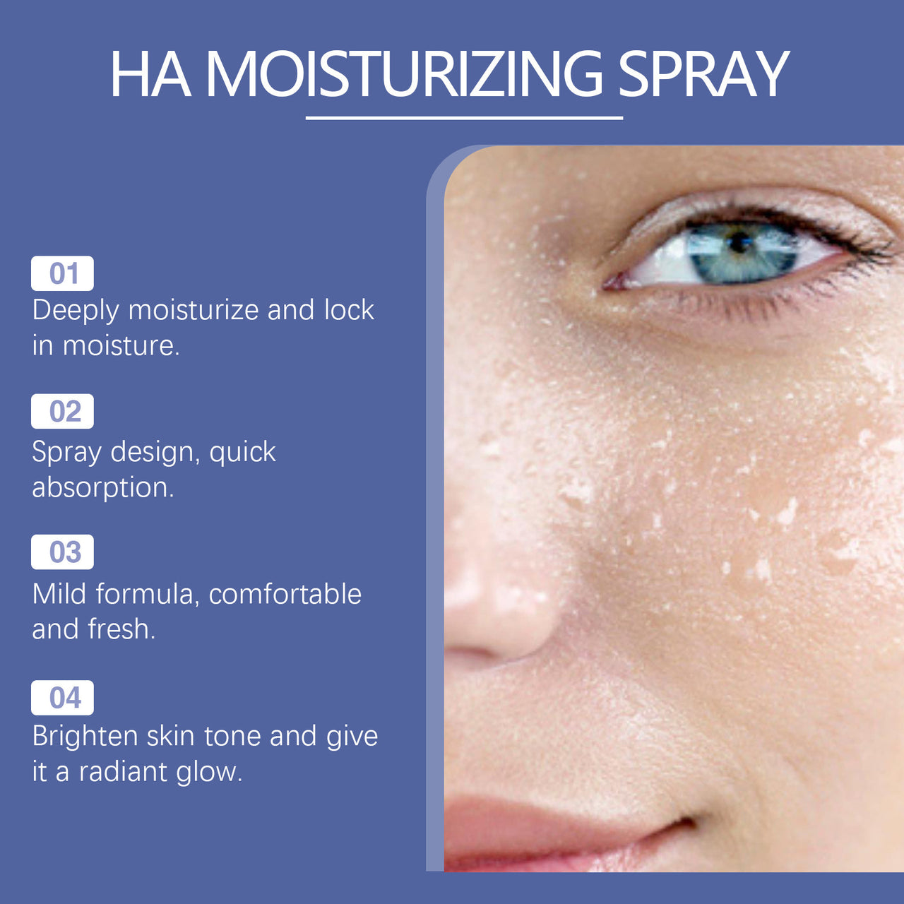 Hyaluronic Acid Moisturizing Spray Toner Deep Moisturizing